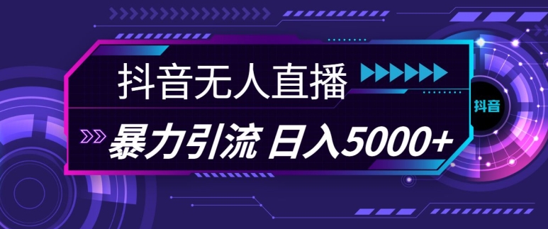 简单项目抖音快手视频号全平台通用无人直播引流法，利用图片模板和语音话术，暴力日引流100+创业粉【揭秘】11-06冒泡网