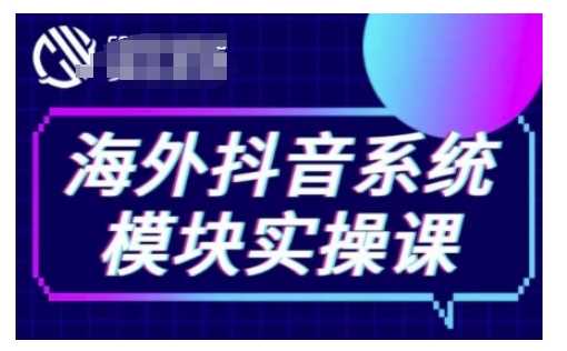 2024最新海外抖音Tiktok系统模块实操课，TK短视频带货，TK直播带货，TK小店端实操等12-30冒泡网